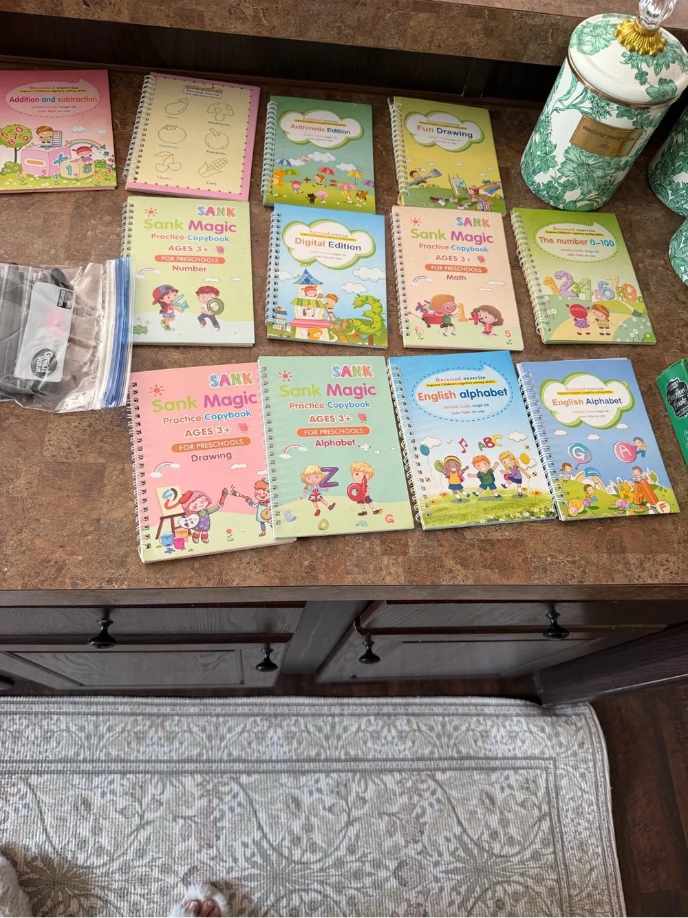 Kids Practice Copybook Set /disappearing ink pens